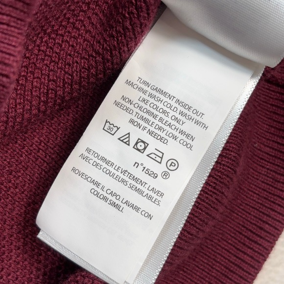 Polo Ralph Lauren 1/4 Zip Men's S Burgundy Pima Cotton Pony Knit Sweater - Picture 14 of 16
